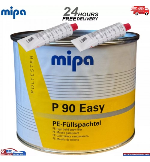 MIPA P90 Easy Body Filler 4kg – High Build PE Filler with Hardener